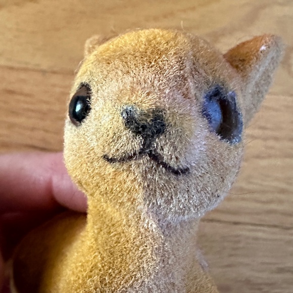 Vintage Flocked Deer Two Fawns - Picture 11 of 16